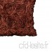 Alimama Solide Stéréo Floral Décoratif Coussin Couverture Paquet de 2 Disponible en Couleurs différentes 15.75 x 15.75 inch Modèle 1 Brown - B07QG6LRGL